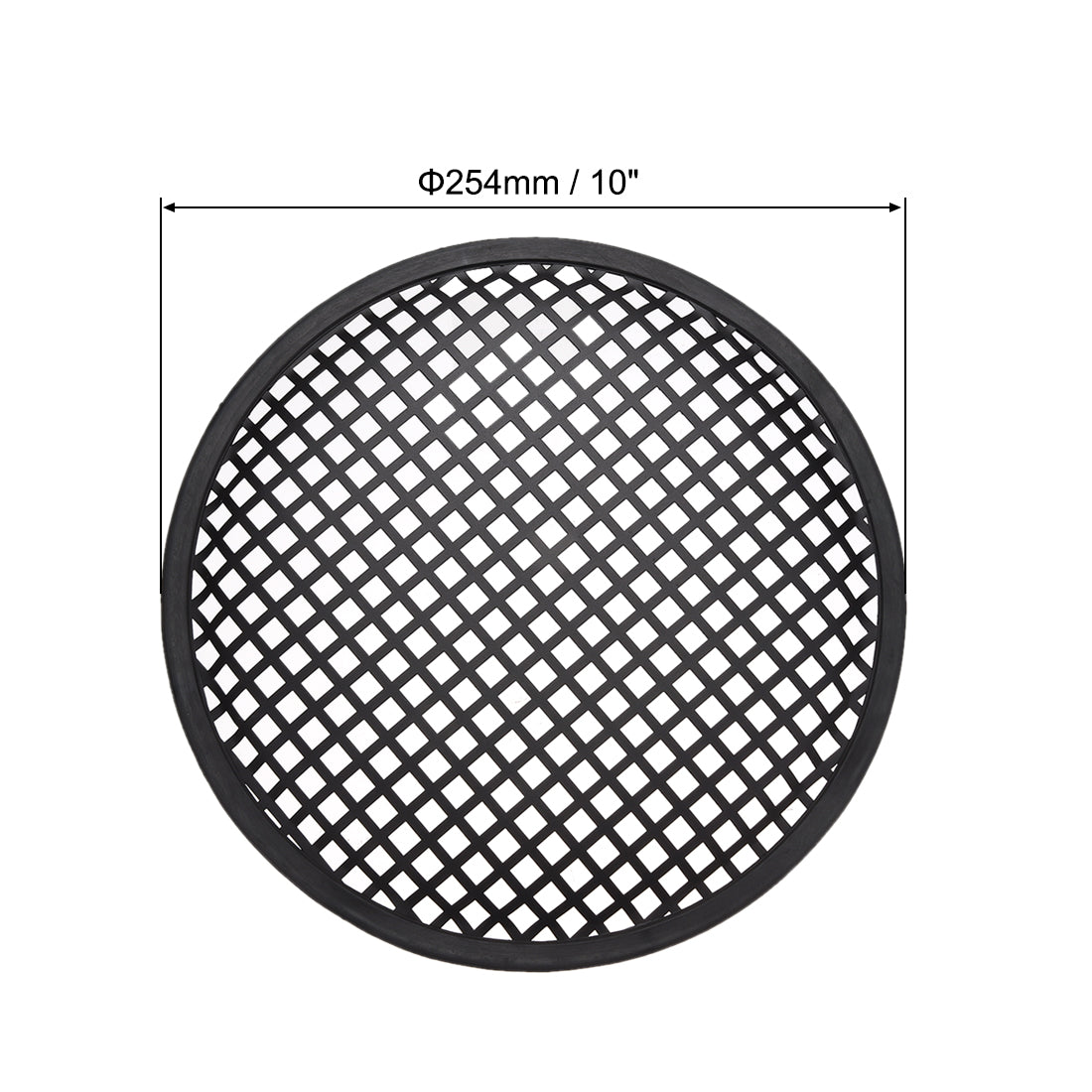 uxcell Uxcell Speaker Grill Cover 10 Inch 254mm Mesh Decorative Circle Subwoofer Guard Protector with Accessories Black