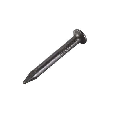 Harfington Uxcell Hardware Nails Carbon Steel Point Tip Wall Cement Nail 25mm 1-inch Black 200pcs