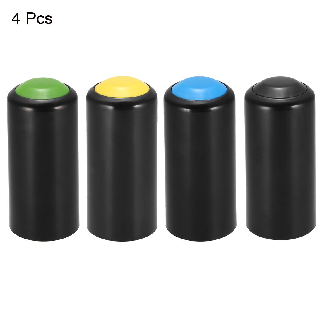 uxcell Uxcell Battery Cover Mic Battery Screw on Cap Cup Cover for PGX24 SLX24 PG58 SM58 BETA58 Wireless 4 Color 4Pcs