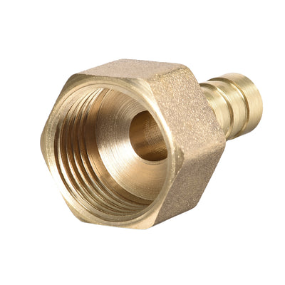 Harfington Uxcell Brass Barb Hose Fitting Connector Adapter 10mmx36mm Barbed x G1/2 Female Pipe 3pcs