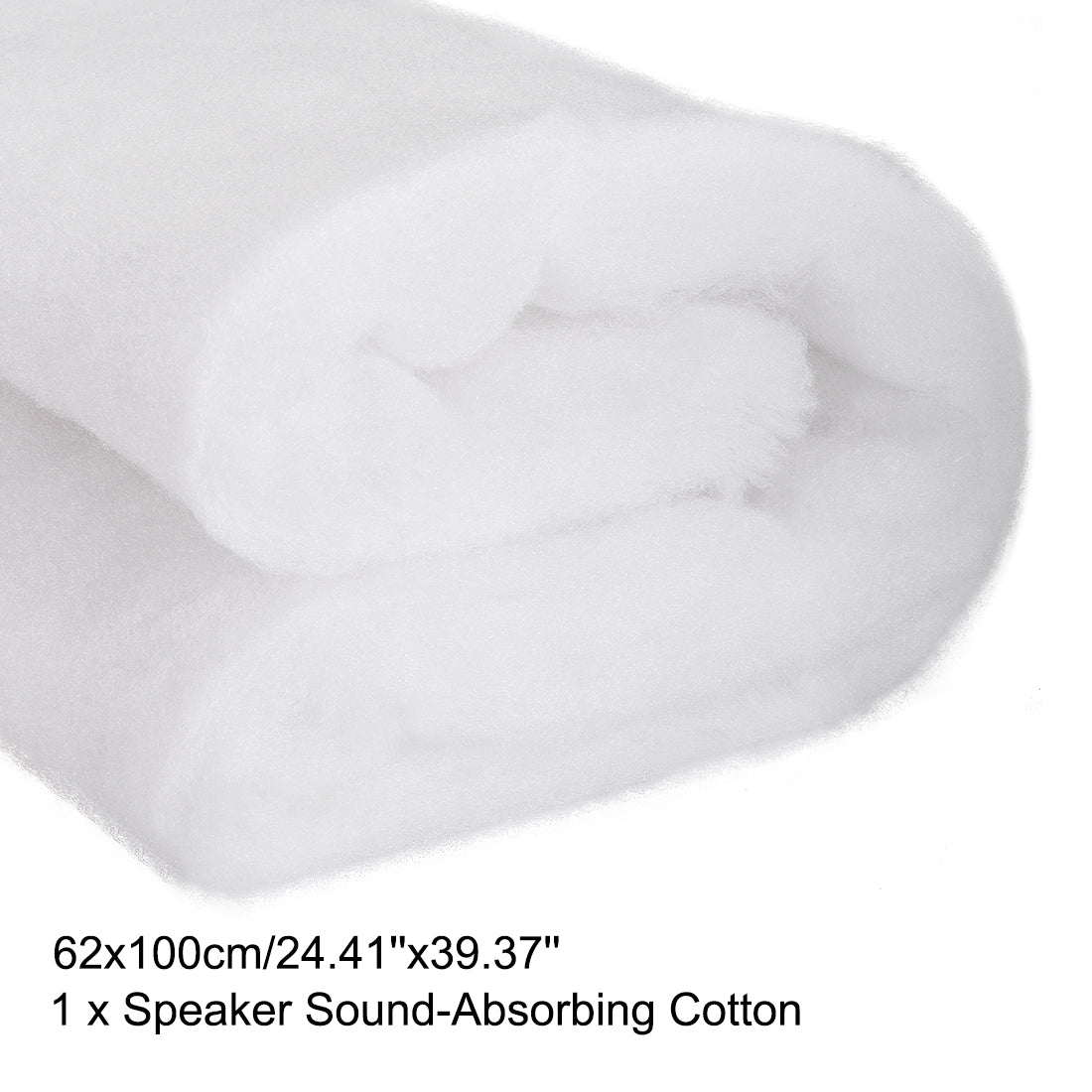 uxcell Uxcell Speaker Sound-Absorbing Cotton Polyester Fiber  Interior Insulation DIY HIFI Replacement 62x100cm White