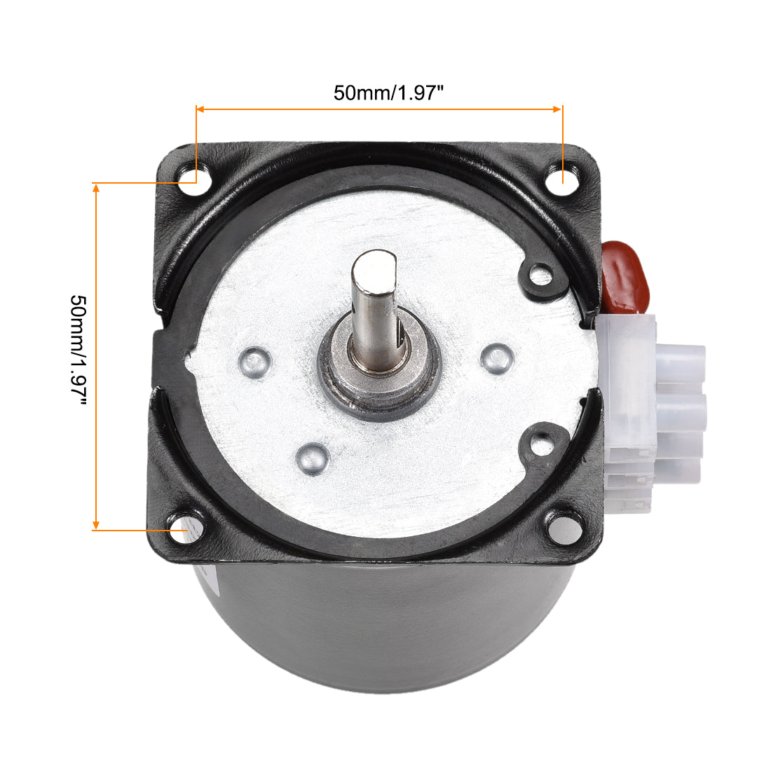 uxcell Uxcell AC 220V Electric Synchronous Motor Metal Gear Turntable /C 10RPM 50-60HZ 14W 7mm Dia Central Shaft with Hole