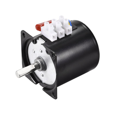 Harfington Uxcell AC 220V Electric Synchronous Motor Metal Gear Turntable /C 40RPM 50-60HZ 14W 8mm Dia Central Shaft