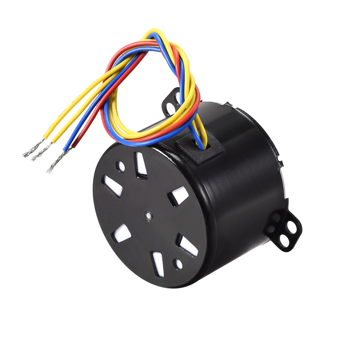 uxcell Uxcell AC 220V Electric Synchronous Motor Plastic Gear Turntable /C 5RPM 50-60HZ 6W 7mm Dia Eccentric Shaft with Hole