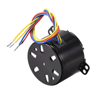 Harfington Uxcell AC 220V Electric Synchronous Motor Plastic Gear Turntable /C 5RPM 50-60HZ 6W 7mm Dia Eccentric Shaft with Hole
