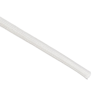 Harfington Uxcell Insulation Cable Protector, 9.8Ft-5mm High TEMP Fiberglass Sleeve White