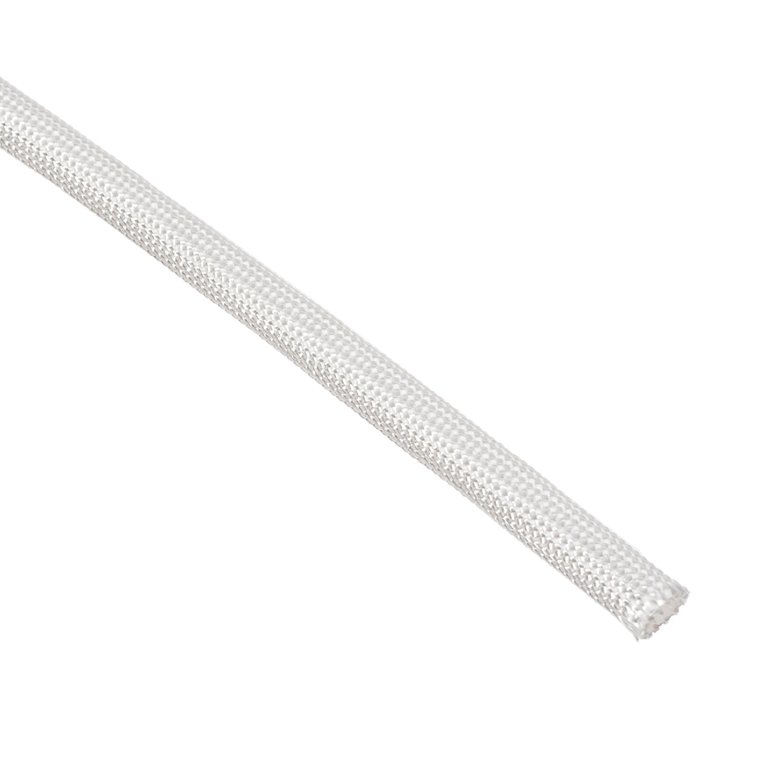 Uxcell Uxcell Insulation Cable Protector, 33Ft-5mm High TEMP Fiberglass Sleeve White