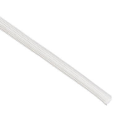 Harfington Uxcell Insulation Cable Protector, 9.8Ft-6mm High TEMP Fiberglass Sleeve White