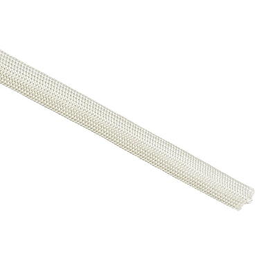 Harfington Uxcell Insulation Cable Protector, 9.8Ft-7mm High TEMP Fiberglass Sleeve White