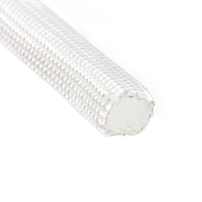 Harfington Uxcell Insulation Cable Protector, 16.4Ft-7mm High TEMP Fiberglass Sleeve White