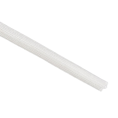 Harfington Uxcell Insulation Cable Protector, 16.4Ft-7mm High TEMP Fiberglass Sleeve White