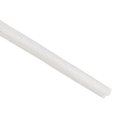 Harfington Uxcell Insulation Cable Protector, 33Ft-7mm High TEMP Fiberglass Sleeve White