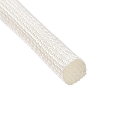 Harfington Uxcell Insulation Cable Protector, 3.3Ft-8mm High TEMP Fiberglass Sleeve White
