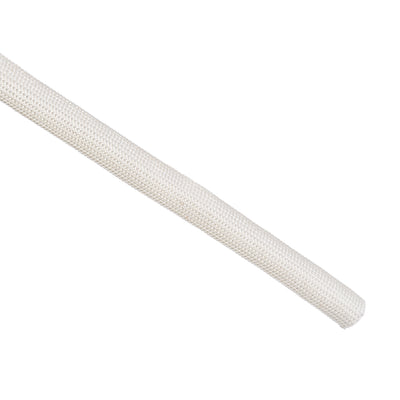 Harfington Uxcell Insulation Cable Protector, 3.3Ft-8mm High TEMP Fiberglass Sleeve White