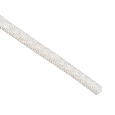 Harfington Uxcell Insulation Cable Protector, 9.8Ft-8mm High TEMP Fiberglass Sleeve White
