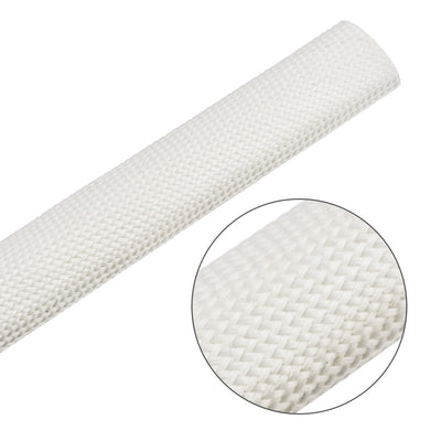 Harfington Uxcell Insulation Cable Protector, 3.3Ft-18mm High TEMP Fiberglass Sleeve White