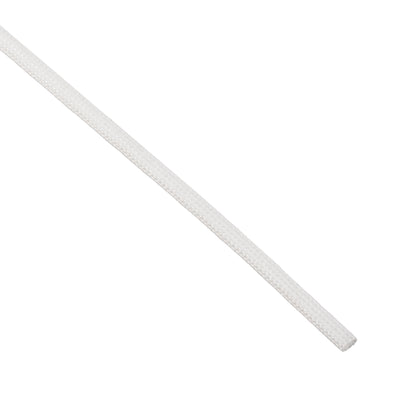 Harfington Uxcell Insulation Cable Protector, 16.4Ft-1.5mm Silicone Fiberglass Sleeve White
