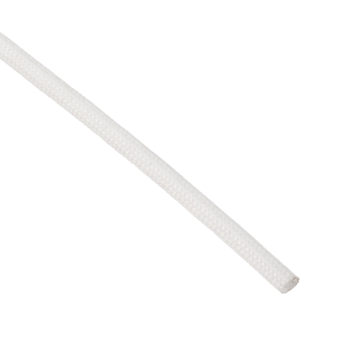 uxcell Uxcell Insulation Cable Protector,16.4Ft-2mm High TEMP Silicone Fiberglass Sleeve White