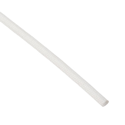 Harfington Uxcell Insulation Cable Protector,16.4Ft-2mm High TEMP Silicone Fiberglass Sleeve White