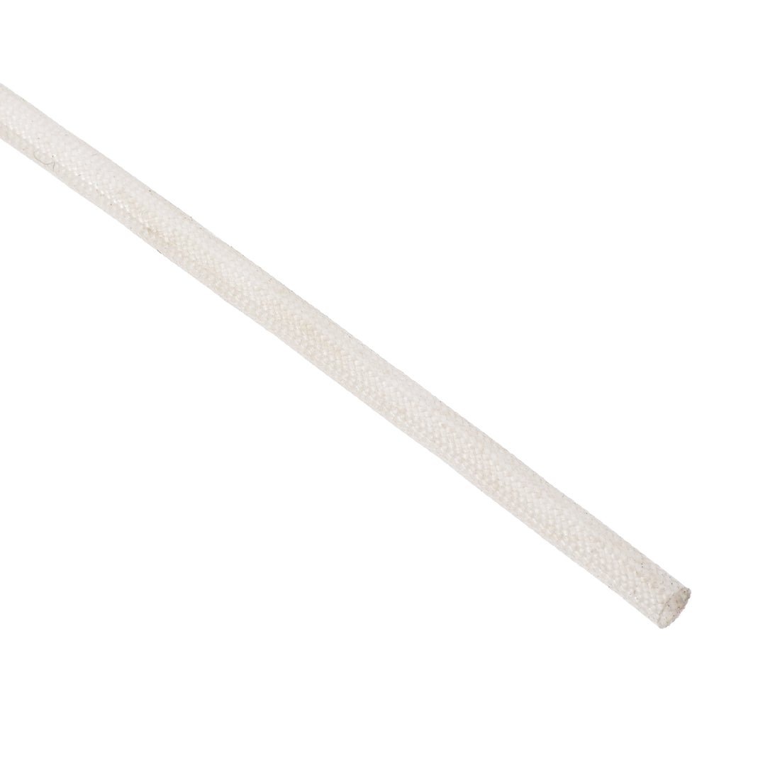 uxcell Uxcell Insulation Cable Protector,33Ft-2.5mm High TEMP Silicone Fiberglass Sleeve White