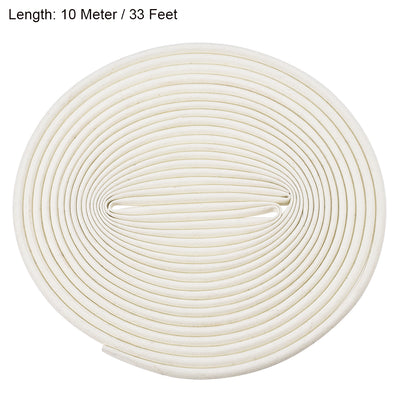 Harfington Uxcell Insulation Cable Protector, 33Ft-3mm High TEMP Silicone Fiberglass Sleeve White