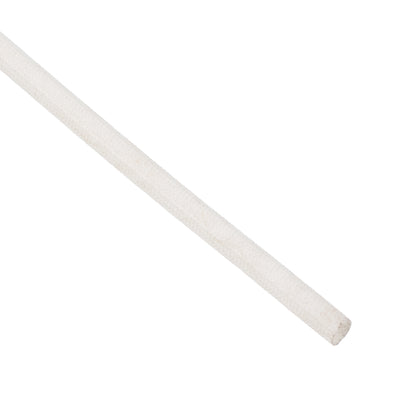 Harfington Uxcell Insulation Cable Protector, 33Ft-3mm High TEMP Silicone Fiberglass Sleeve White