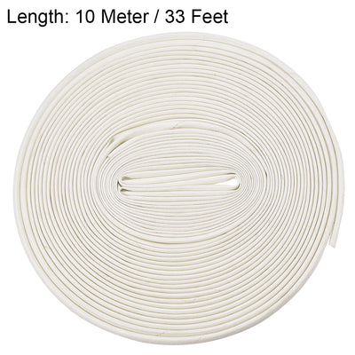Harfington Uxcell Insulation Cable Protector, 33Ft-5mm High TEMP Silicone Fiberglass Sleeve White