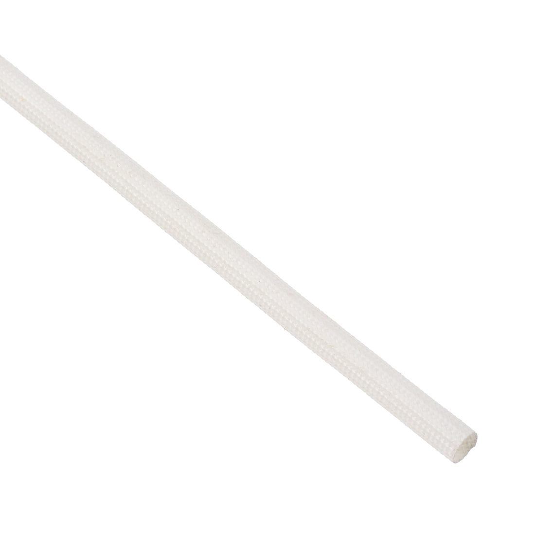 uxcell Uxcell Insulation Cable Protector, 33Ft-5mm High TEMP Silicone Fiberglass Sleeve White