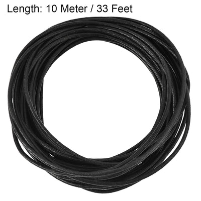 Harfington Uxcell Insulation Cable Protector, 33Ft-2mm High TEMP Silicone Fiberglass Sleeve Black