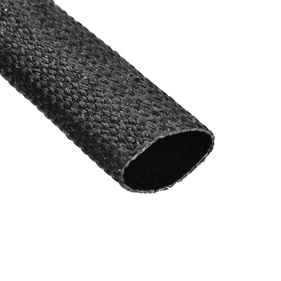 Harfington Uxcell Insulation Cable Protector,3.3Ft-16mm High TEMP Silicone Fiberglass Sleeve Black