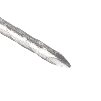 Harfington Uxcell Spiral Deck Nails Stainless Steel Nail Spiral Shank 27mmx2mm(LxD) , 100 Pcs