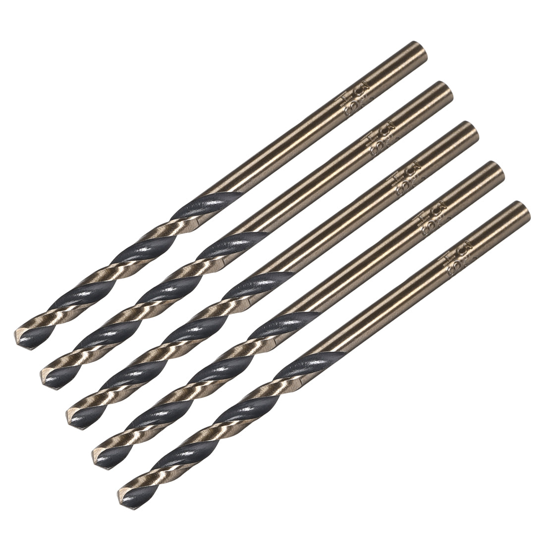 uxcell Uxcell Straight Shank Twist Drill Bits 3.2mm HSS 4341 with 3.2mm Shank 5 Pcs
