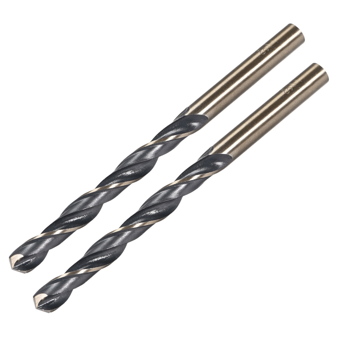 uxcell Uxcell Straight Shank Twist Drill Bits 6.2mm HSS 4341 with 6.2mm Shank 2 Pcs