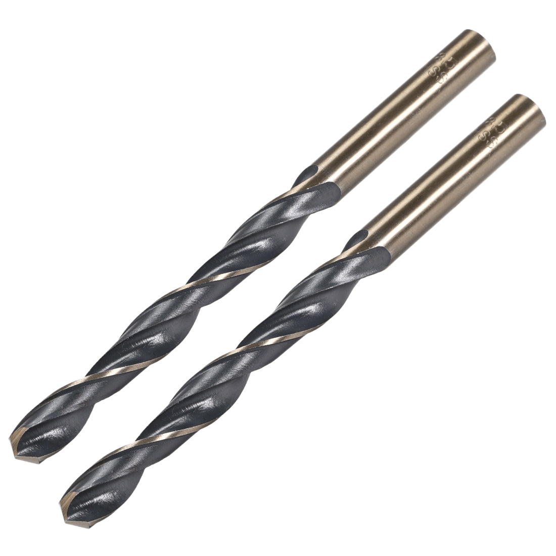 uxcell Uxcell Straight Shank Twist Drill Bits 8.5mm HSS 4341 with 8.5mm Shank 2 Pcs