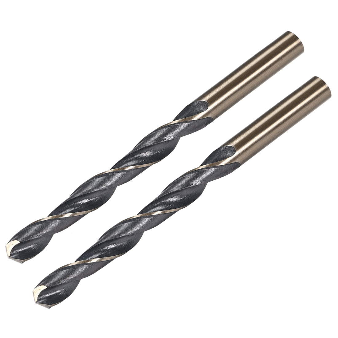 uxcell Uxcell Straight Shank Twist Drill Bits 9.5mm HSS 4341 with 9.5mm Shank 2 Pcs