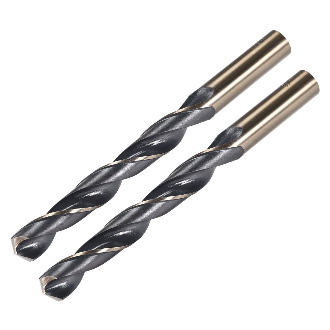 uxcell Uxcell Straight Shank Twist Drill Bits 13mm HSS 4341 with 13mm Shank 2 Pcs