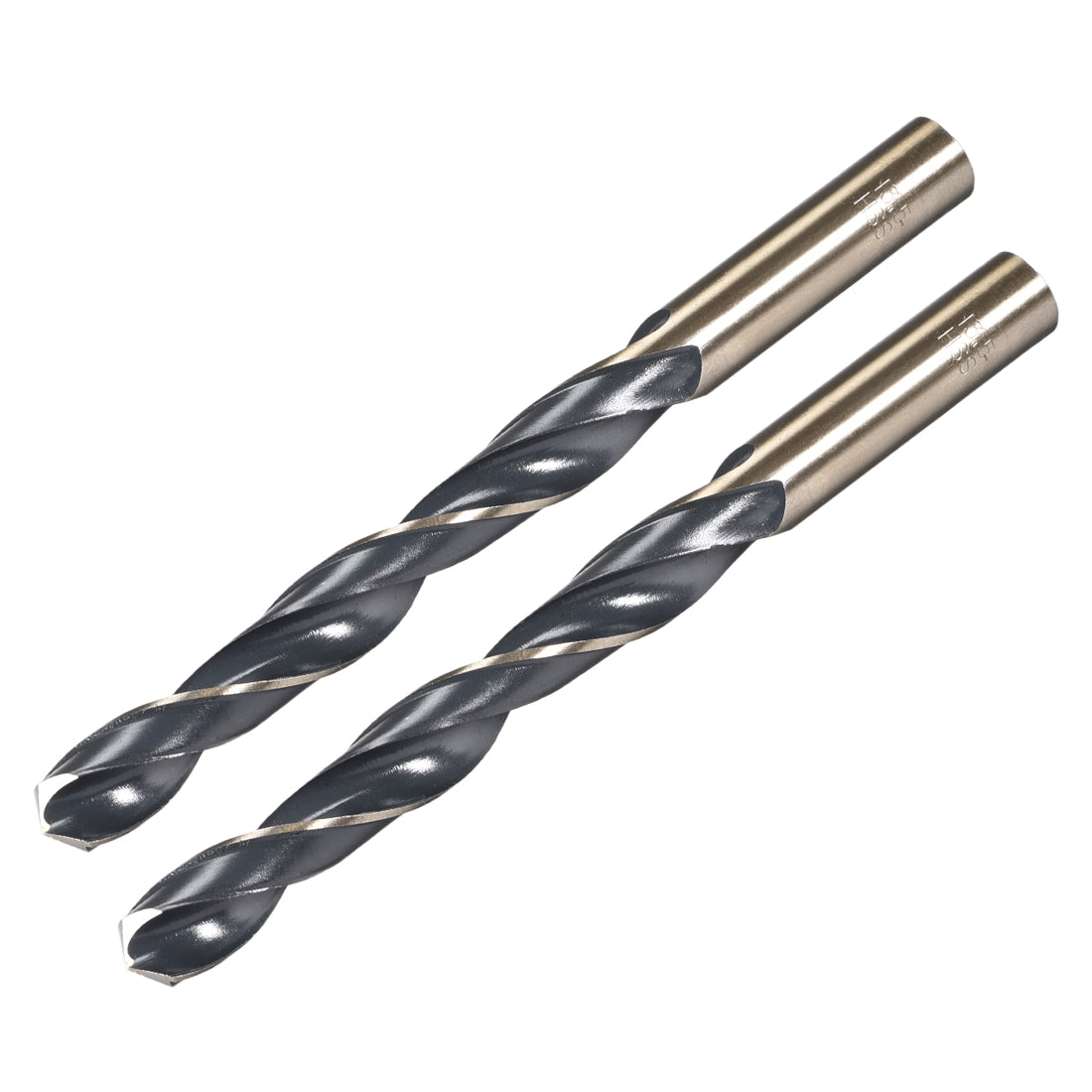 uxcell Uxcell Straight Shank Twist Drill Bits 13.5mm HSS 4341 with 13.5mm Shank 2 Pcs