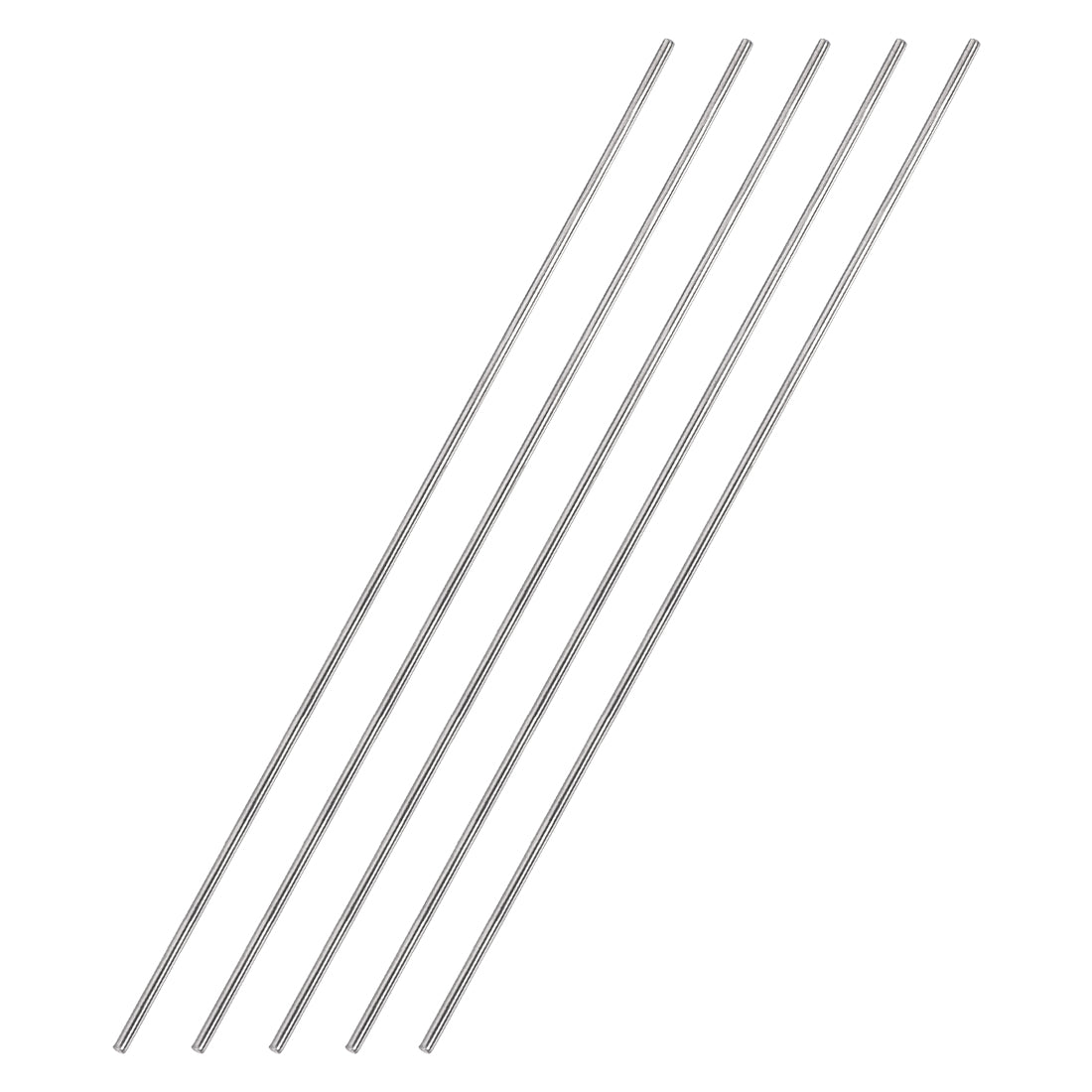 2mm X 250mm 304 Stainless Steel Solid Round Rod For DIY Craft 2pcs