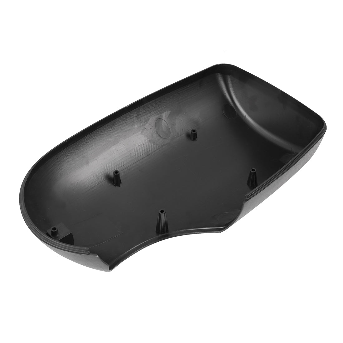 X AUTOHAUX Car Left Side Wing Door Mirror Cover Black Plastic Mirror Cap for Ford Transit MK6 MK7 2000-2014