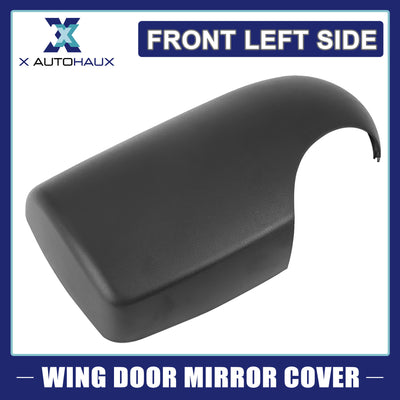 Harfington Car Left Side Wing Door Mirror Cover Black Plastic Mirror Cap for Ford Transit MK6 MK7 2000-2014