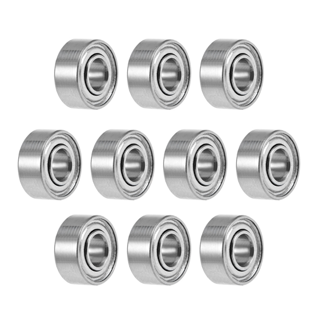 Uxcell 683ZZ Deep Groove Ball Bearings 3mm x 7mm x 3mm Double Shielded ...