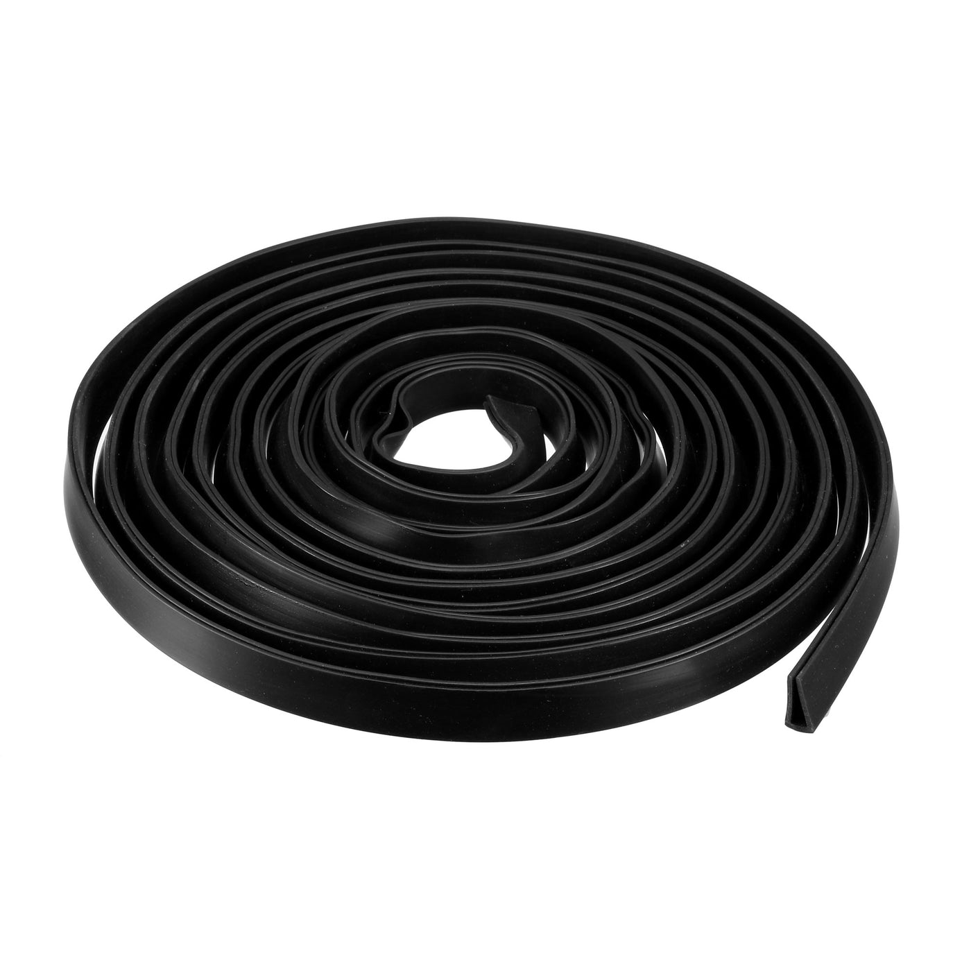 uxcell Uxcell Edge Trim U Seal Extrusion, Silicone Black Fits 1/8-13/64inch Edge 5M/16.4Ft