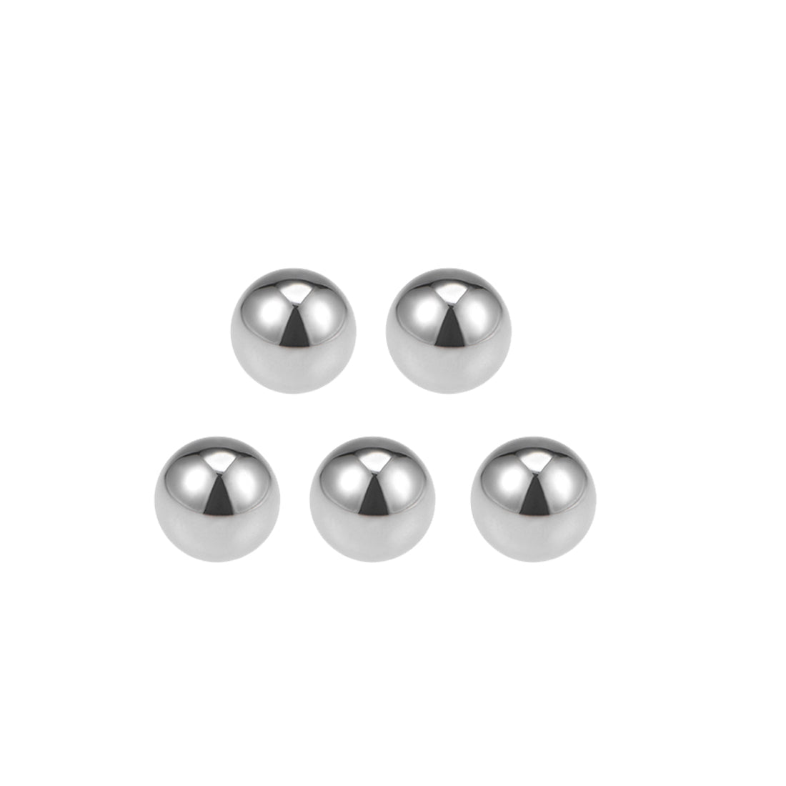 uxcell Uxcell Precision Balls 19/32" Solid Chrome Steel G10 for Ball Bearing Wheel 10pcs