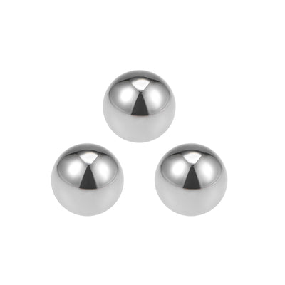 Harfington Uxcell Precision Balls 1" Solid Chrome Steel G25 for Ball Bearing Wheel 3pcs