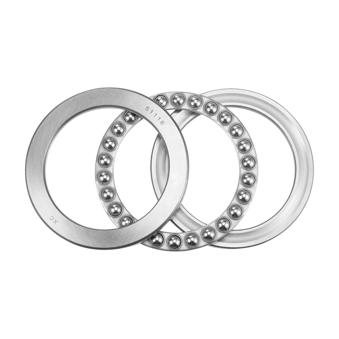 uxcell Uxcell 51118 Miniature Thrust Ball Bearing 90x120x22mm Chrome Steel with Washer