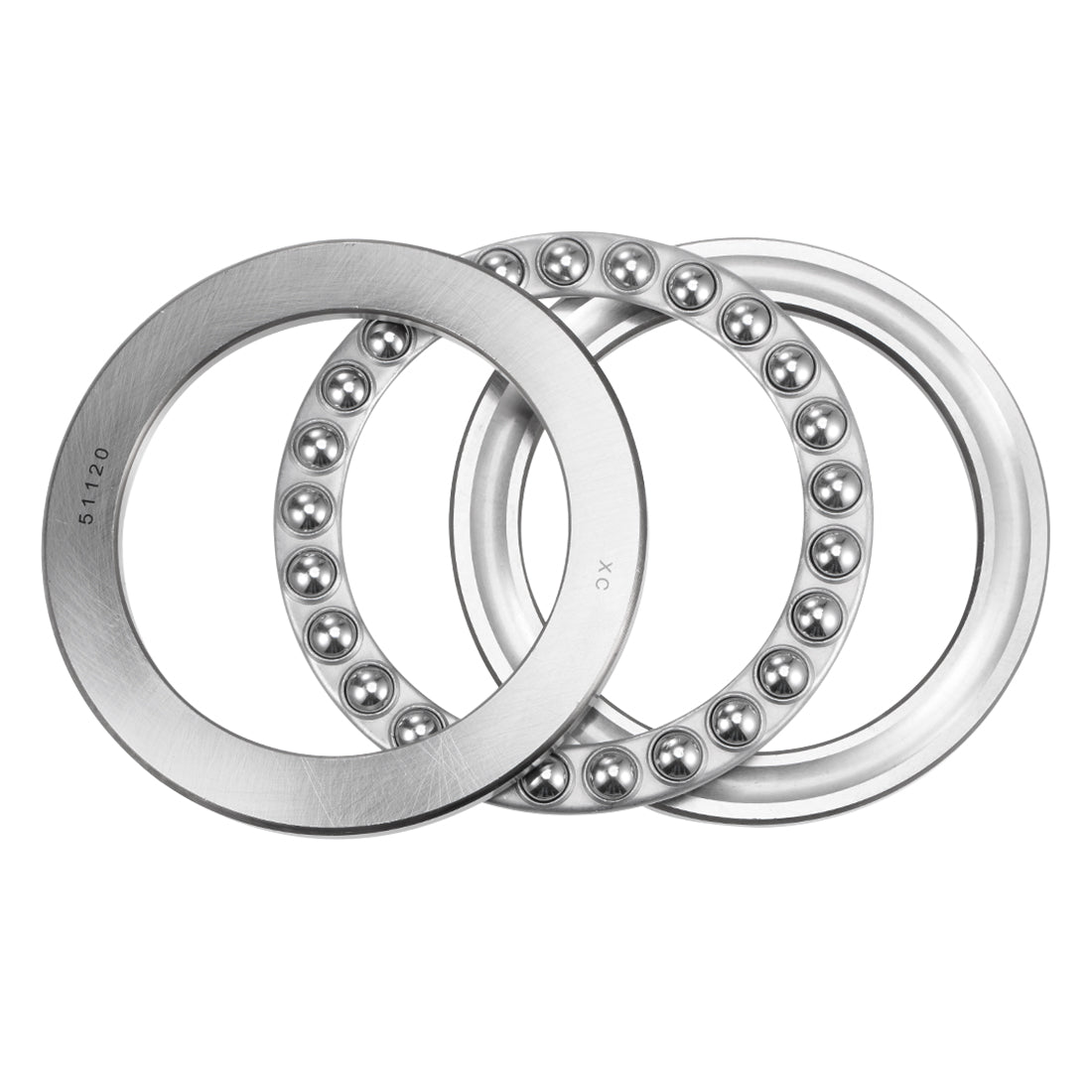 uxcell Uxcell 51120 Miniature Thrust Ball Bearing 100x135x25mm Chrome Steel with Washer