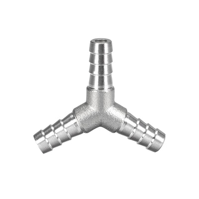 Harfington Uxcell 3/8-Inch (10mm) Hose ID Barb Fitting Stainless Steel 3 Way Y-Shaped Union Home Brew Fitting