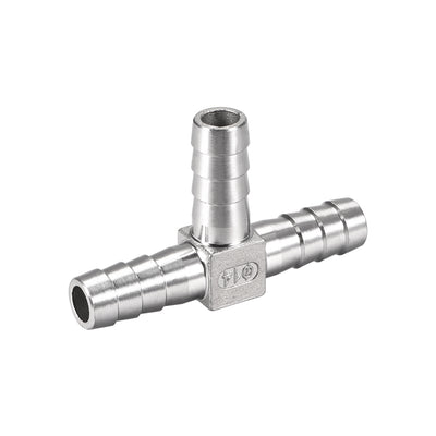 Harfington Uxcell 9/16-Inch (14mm) Hose ID Barb Fitting Stainless Steel 3 Way T Shaped Union Home Brew Fitting