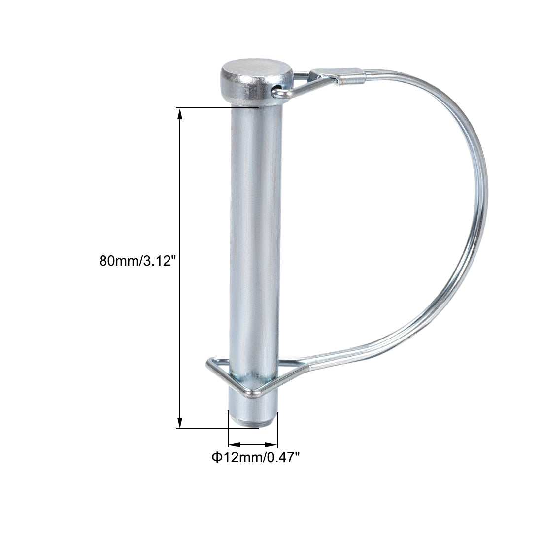 Uxcell Shaft Locking Pin W Ear Safety Coupler Pin Pto Pin Round Arch Wire Retainer 5 16x2 3 4 2 - View #11