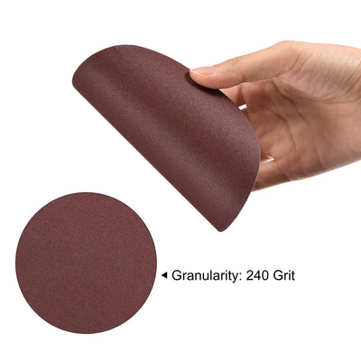 Harfington Uxcell 5-Inch PSA Sanding Disc Aluminum Oxide Adhesive Back Sandpaper 240 Grit 30 Pcs